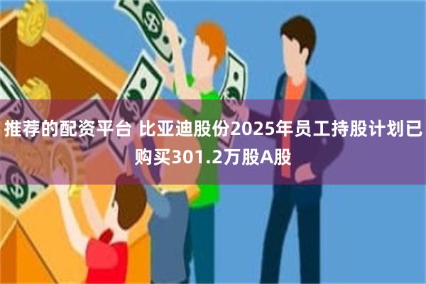推荐的配资平台 比亚迪股份2025年员工持股计划已购买301.2万股A股