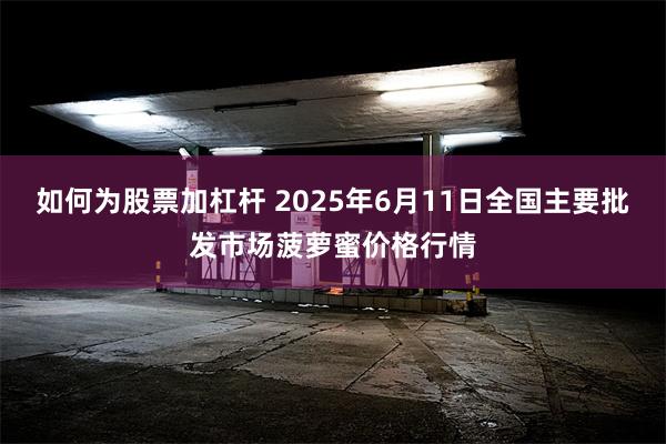 如何为股票加杠杆 2025年6月11日全国主要批发市场菠萝蜜价格行情