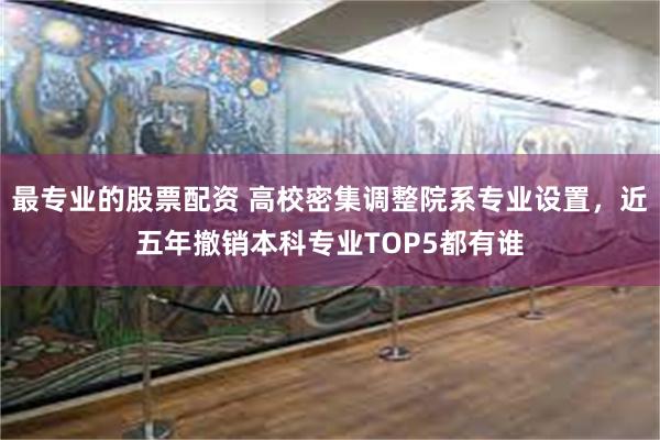 最专业的股票配资 高校密集调整院系专业设置，近五年撤销本科专业TOP5都有谁