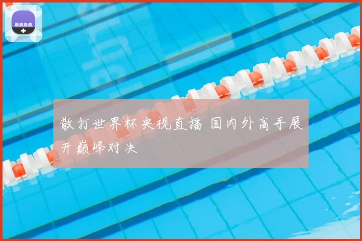 散打世界杯央视直播 国内外高手展开巅峰对决